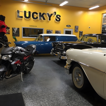 Classic Cars, Motorcycle, and Garage Decor - Rock's Garage from Rio Verde, AZ