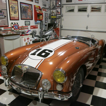 Classic MG Car, Wall Art, and Garage Decor - Harry from Ottawa Lake, Michigan