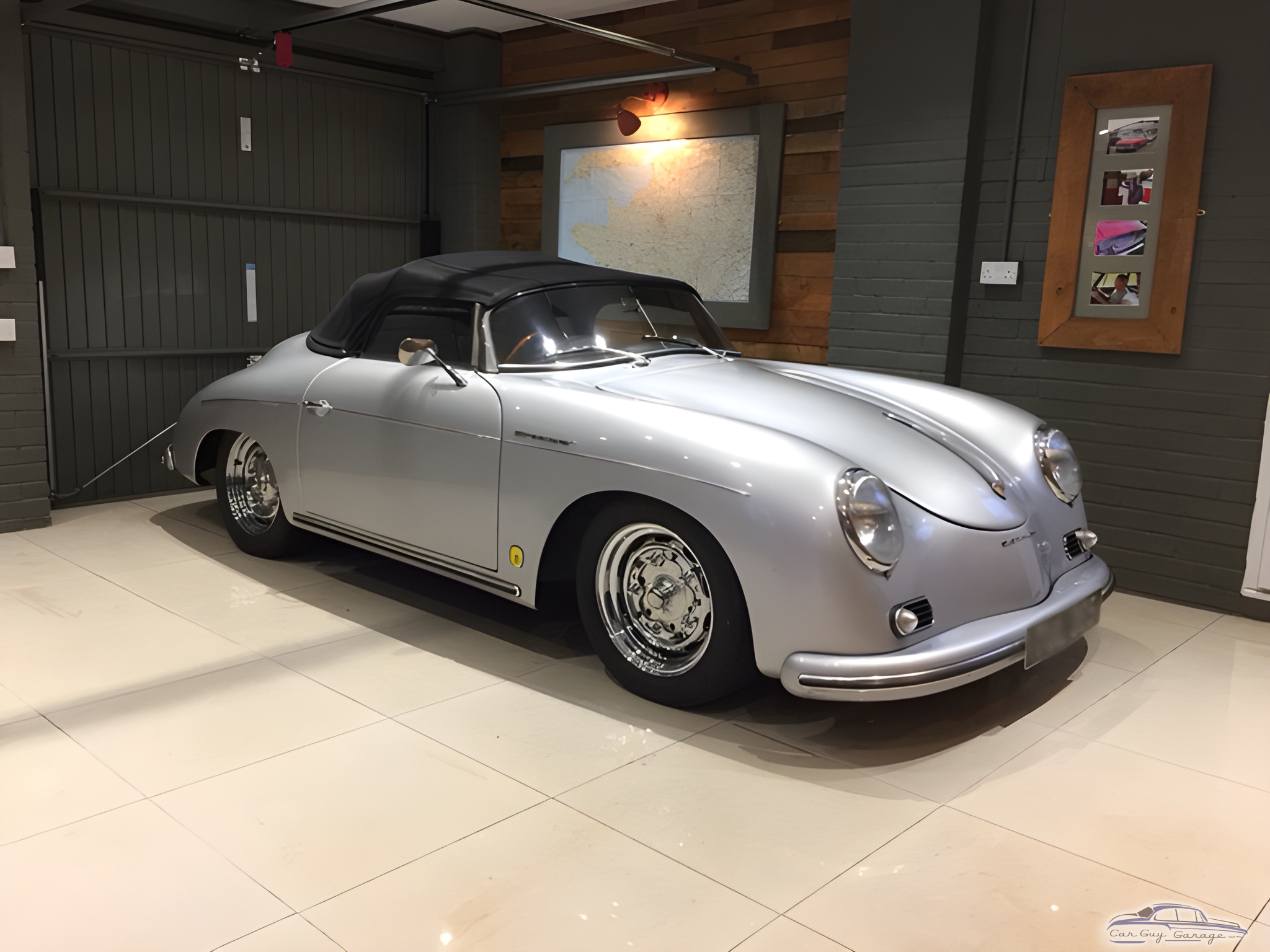 Classic Silver Convertible Displayed in Modern Garage - Schon from Wheathampstead, Hertfordshire