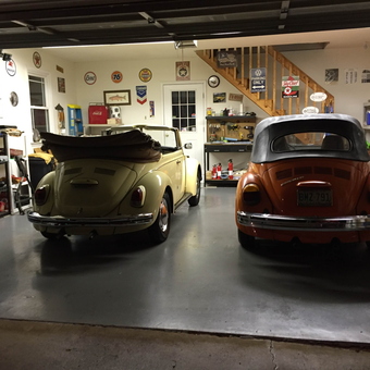 Classic VW Beetles in Decorated Garage - Dalton from Morganton, NC