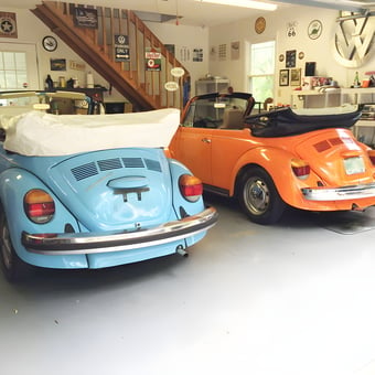 Classic VW Beetle Convertibles and Vintage Garage Decor - Dalton from Morganton, NC