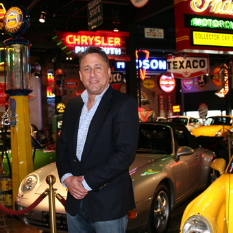 Classic Cars and Neon Garage Signs Display - David from Oyster Bay, NY