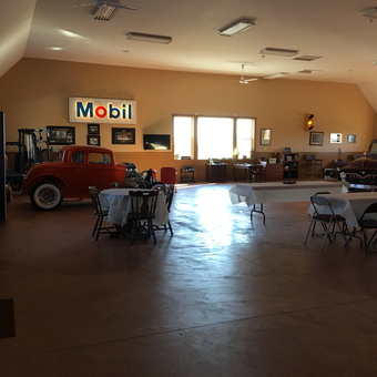 Classic Car Garage With Vintage Decor and Mobil Sign - Bob from Beaver Falls, PA