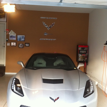 Corvette Stingray Garage with Wall Art and Slot Machine - Richard Cooke from Smyrna, DE