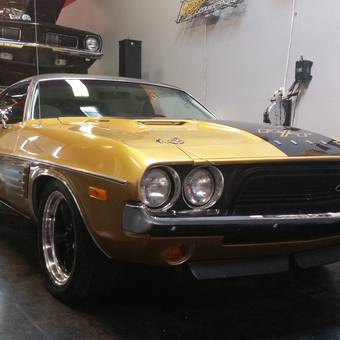 Classic Dodge Challenger in Custom Garage with Car Lift - Mopar Mike from Phx, AZ