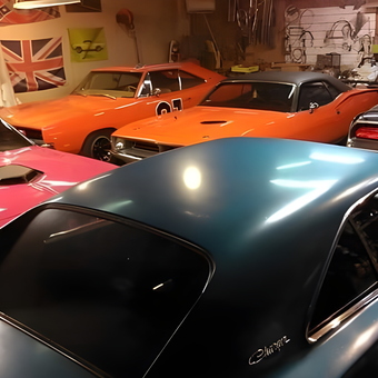 Classic Muscle Cars in Custom Garage Setup - Mopar Mike from Phx, AZ