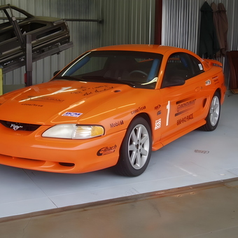 Orange Mustang Race Car and Garage Tools - Mustangmad1 from Cape Coral, Fl.