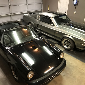 Classic Porsche and Mustang in Organized Garage - Iceman68 from Montgomery, Al