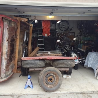 Classic Car Restoration Garage with Tools and Motorcycles - GeorgeC from Rancho Santa Margarita, California