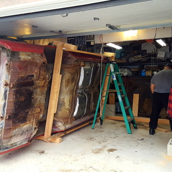 Classic Car Restoration with Ladder and Jack - GeorgeC from Rancho Santa Margarita, California