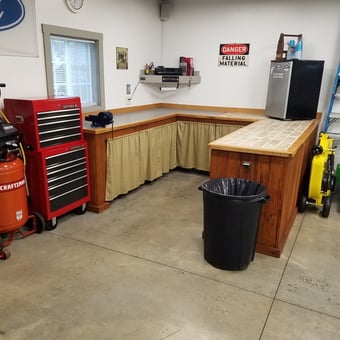 Organized Garage With Tool Chest and Compressor - Bud from Springville, New York