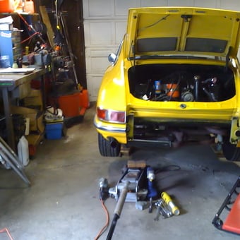 Classic Car Restoration Garage with Tools and Creeper - Mike from Chicago, IL