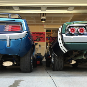 Classic Muscle Cars and Wall Art in Garage - Dan from Aurora, Colorado