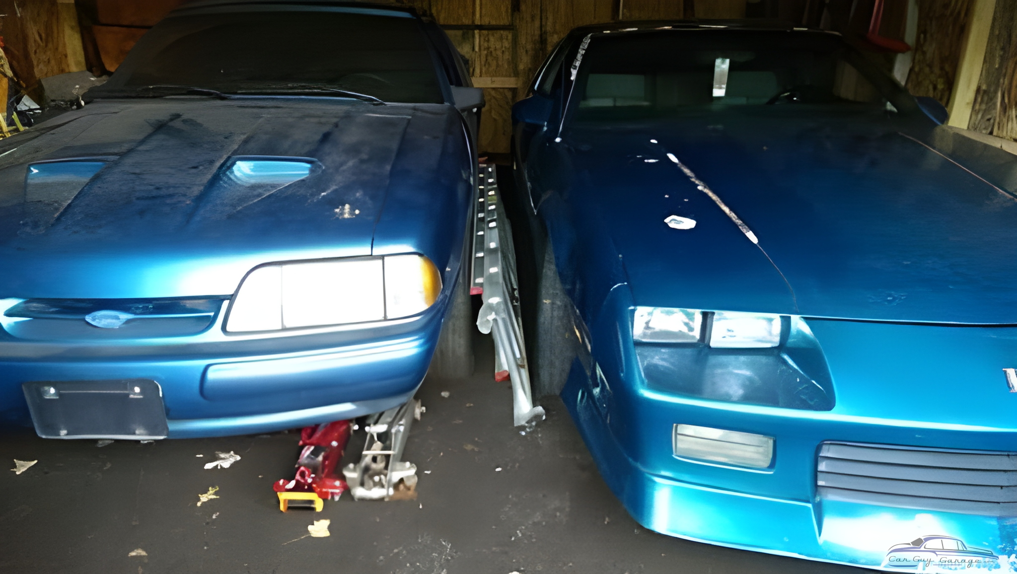 Two Blue Sports Cars in Garage with Jack - Paul from Youngstown, Ohio