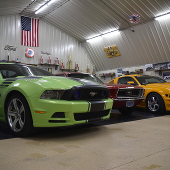 Ford Mustang Garage with Trophies and Signs - David from Fremont, WI
