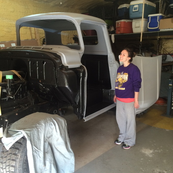 Classic Truck Restoration Project with Organized Garage Storage - Shannon from Ball, La