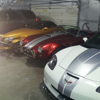 Classic and Modern Sports Cars in Spacious Garage - Joe from Greenville, Wisconsin