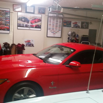 Mustang Posters, Car Memorabilia, and Red Mustang - Steve Saddler from Johnson City, TN