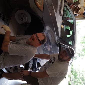 Garage Car Repair with Air Impact Wrench - CB from Germantown, TN
