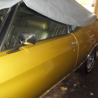Classic Gold Muscle Car with Car Cover - GM Jim Shrewsbury MA from Shrewsbury, MA