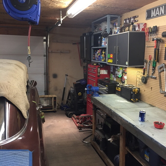 Organized Garage with Workbench and Storage Cabinets - Suge from Winnipeg, Manitoba