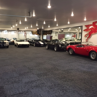 Classic Car Collection with Pegasus Garage Sign - skiosfast from Incline Village, Nv