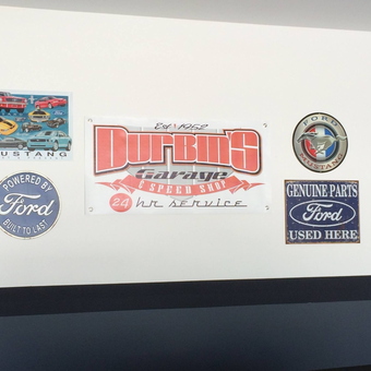 Ford Mustang Signs and Garage Decor Wall - Christopher Durbin from Summerville, South Carolina