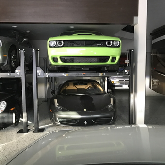 Luxury Cars on Two Post Car Lift in Modern Garage - Jeffrey from Hinsdale, IL