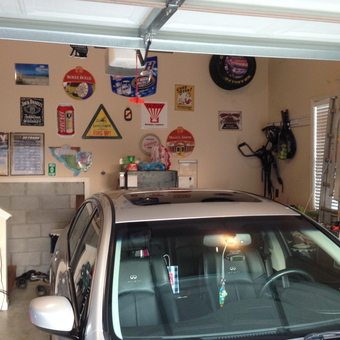Garage with Wall Signs, Tool Chest, Ladder, and Car - Craig from Gallatin, Tn