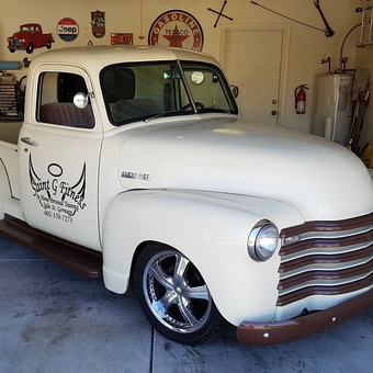 Vintage Chevy Truck in Organized Garage - Mike from Gilbert, AZ