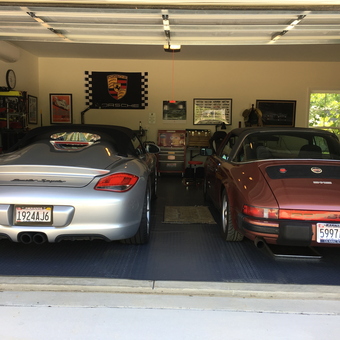 Porsche Garage with Wall Decor and Tool Storage - Dave from Gurley, AL