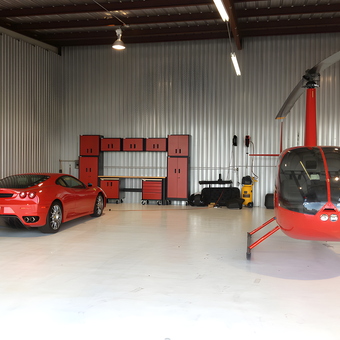 Red Car, Helicopter, and Garage Cabinets - Pedro from San Antonio, TX