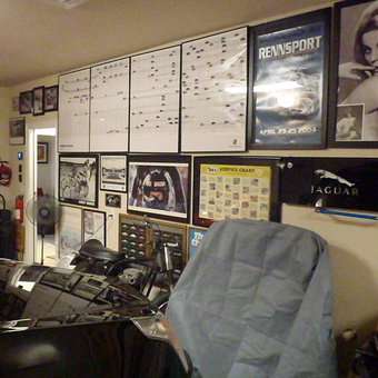 Garage with Car Wall Art, Jaguar Sign, and Tools - sobmstr from Georgetown, TX