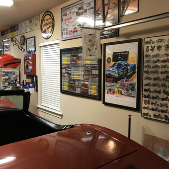 Garage Wall Decor With Car Art And Signs - sobmstr from Georgetown, TX