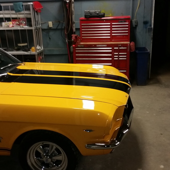 Classic Car, Red Tool Chest, and Shelving - Shannon from Moss Point, Mississippi
