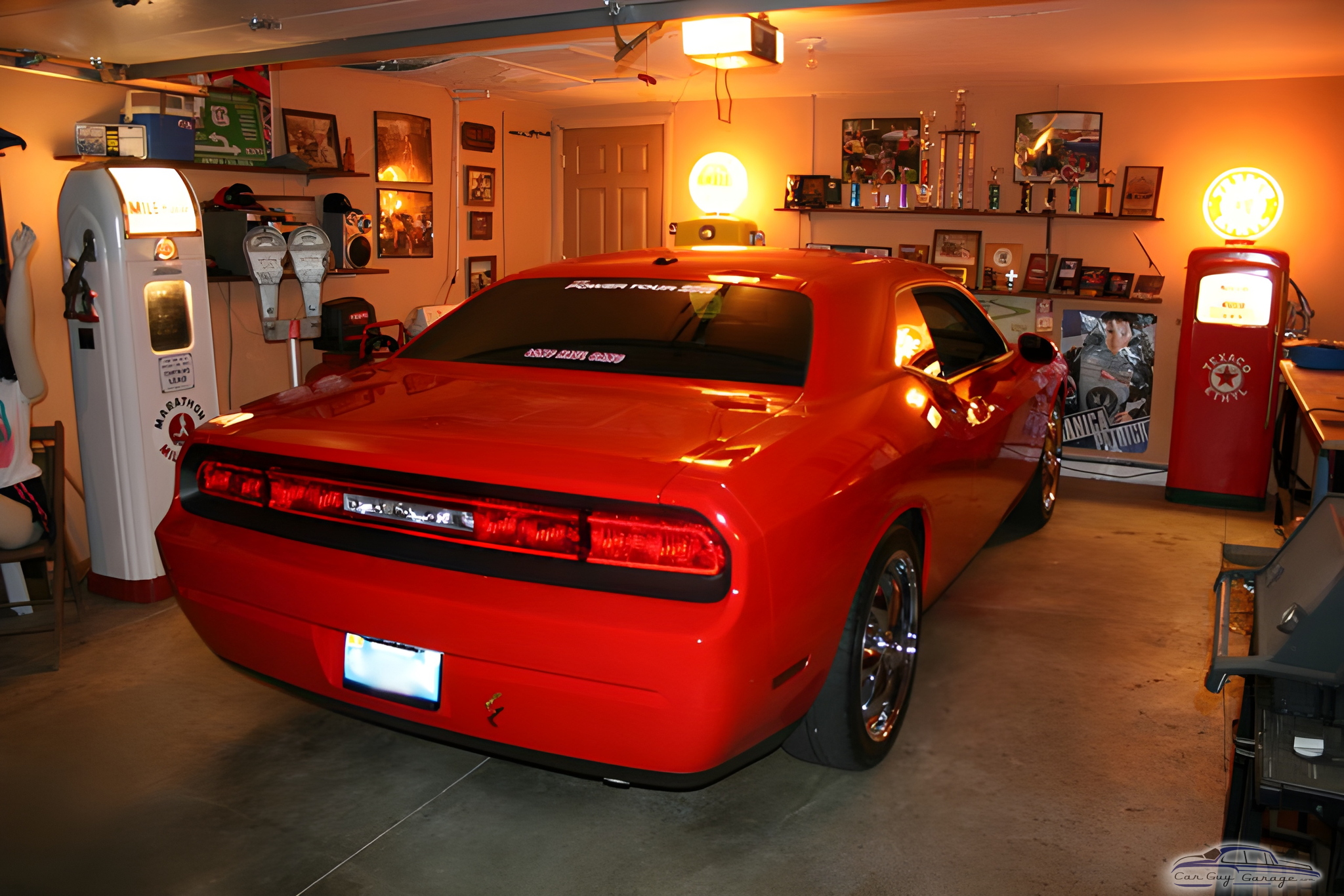 Classic Car Garage with Retro Gas Pumps and Neon Signs - Chris from Russiaville, IN