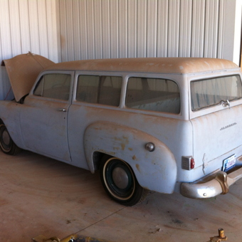 Classic station wagon project car in garage - jackalope1956 from Nichols Hills, OK
