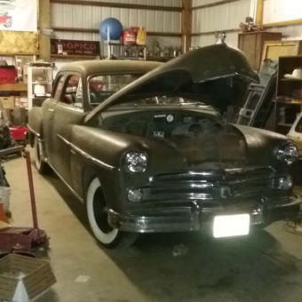 Classic Car Restoration Garage with Tools and Shelving - Dan from Athol, Id