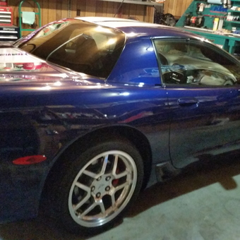 Blue Corvette in Organized Garage with Tool Chests - Jtlaw1 from Springfield, Missouri
