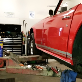 Classic Car on Lift with Tool Chest and Supplies - Jtlaw1 from Springfield, Missouri