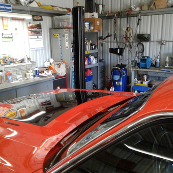 Classic Car Garage with Tools and Mopar Signs - Mopar Garage from Murrieta, Ca