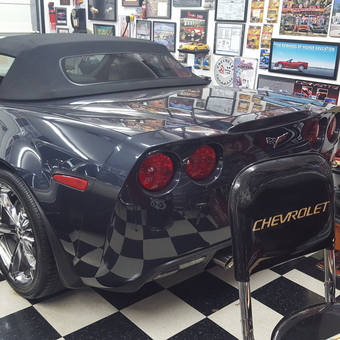 Corvette Garage with Chevrolet Decor and Tool Storage - Dennis Stone from Bremerton, Washington