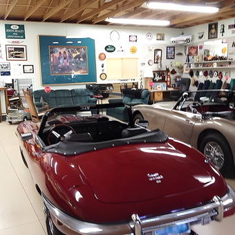 Classic car garage with wall decor and collectibles - Classic PopPop from Jacksonville, FL