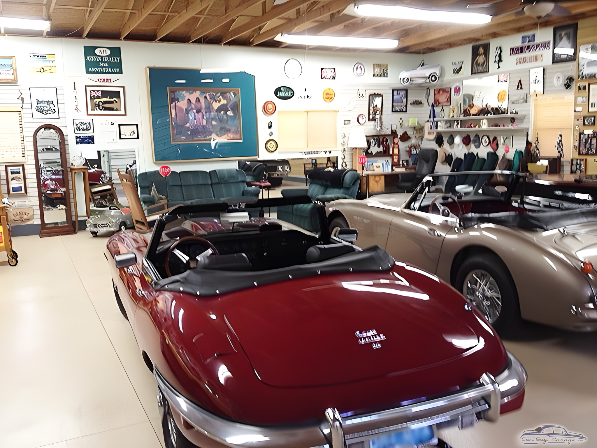 Classic car garage with wall decor and collectibles - Classic PopPop from Jacksonville, FL
