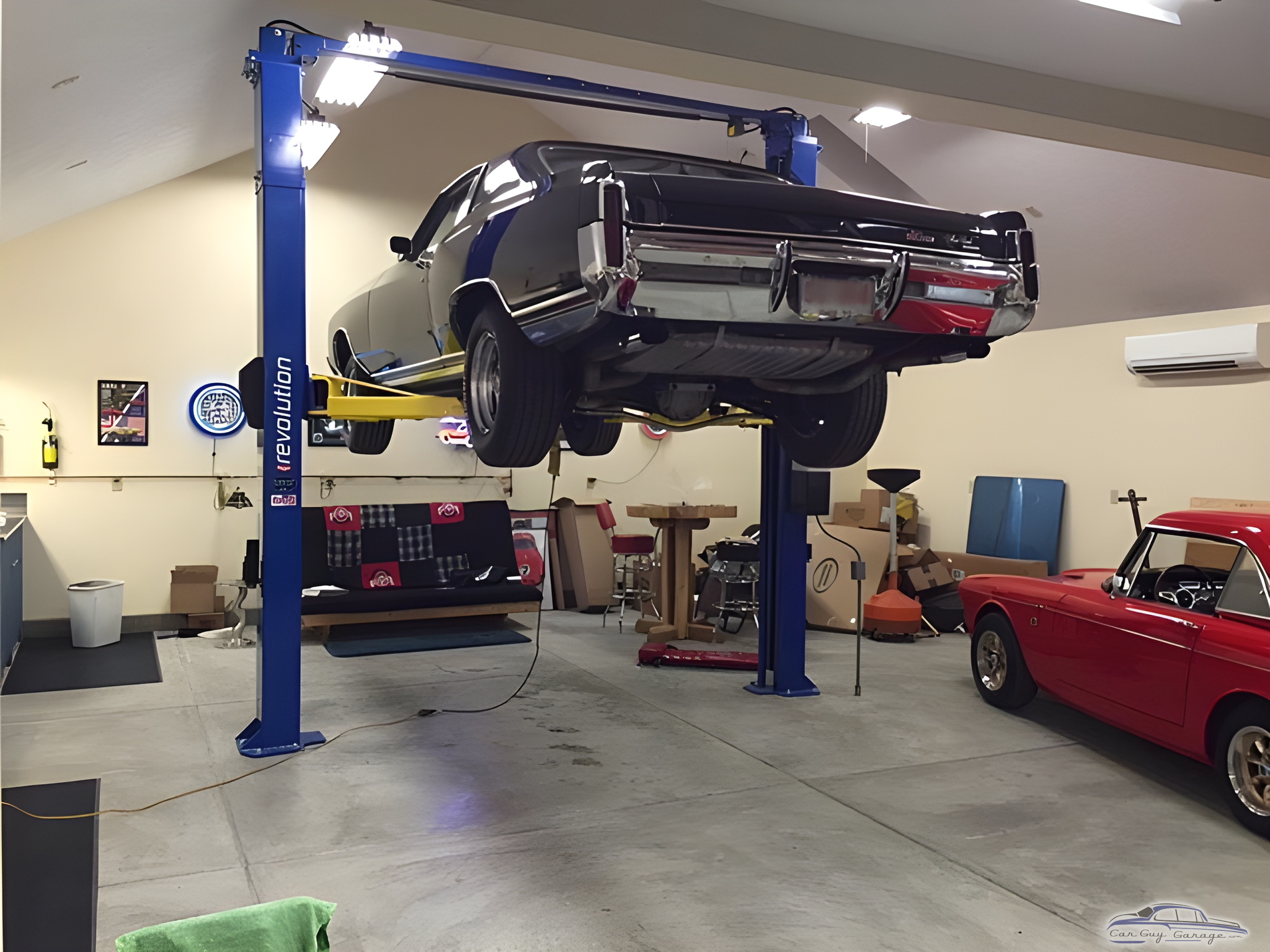 Classic Car Garage with Lift and Tools - John's Toy Emporium from Beavercreek, OH