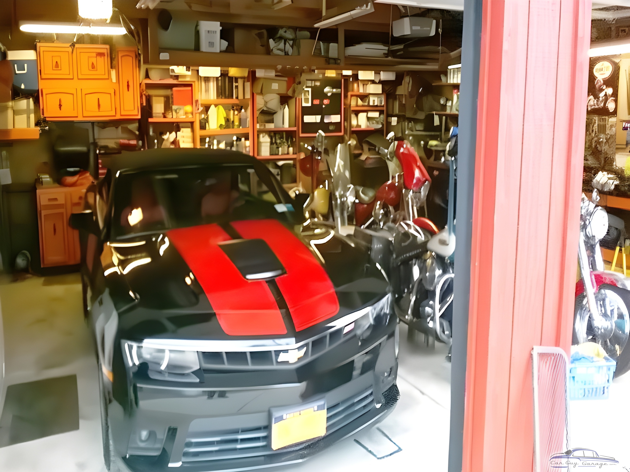 Organized Garage With Camaro and Motorcycles - Dennis from Grand Island, New York
