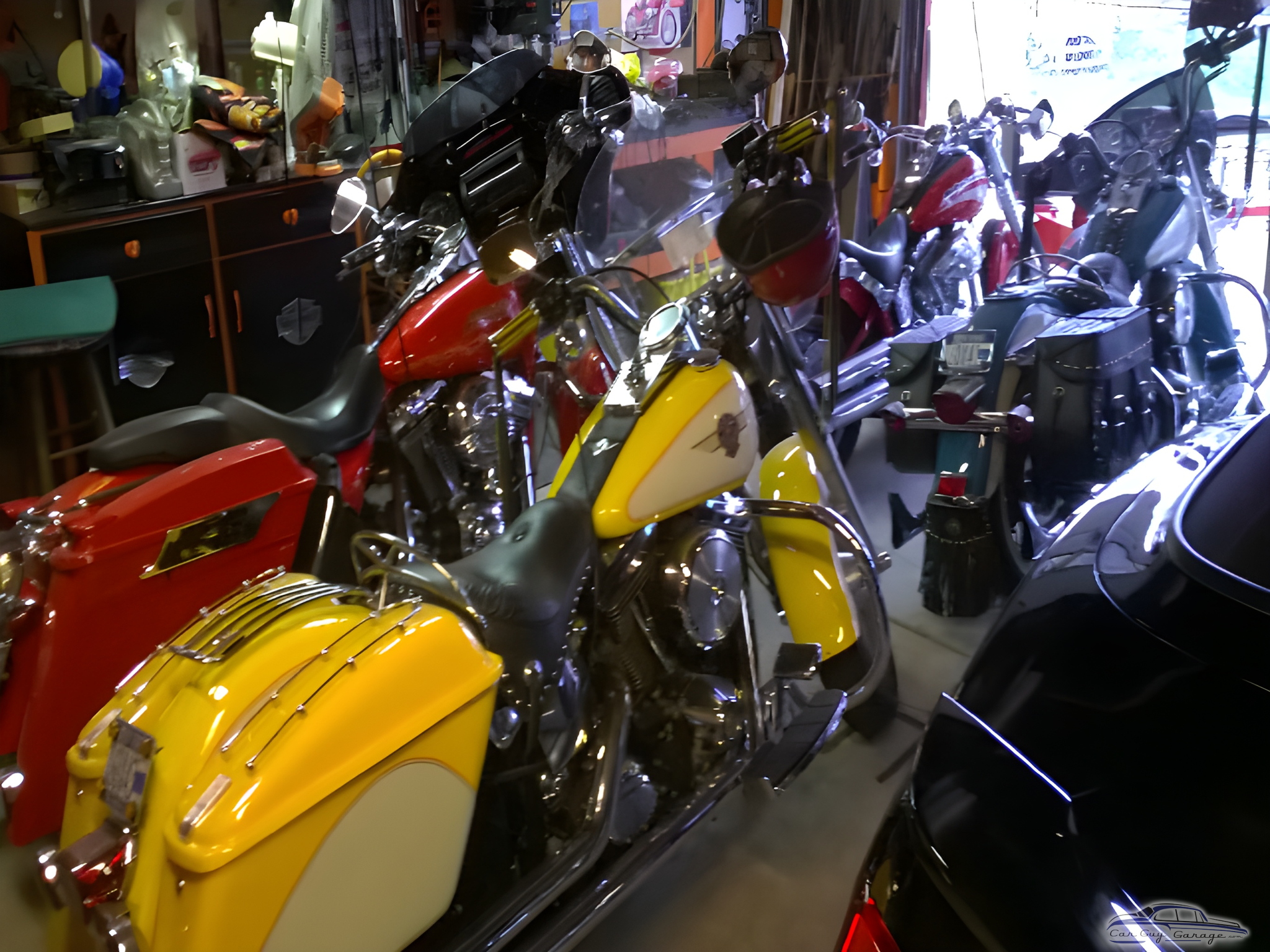 Classic Motorcycle Garage with Storage Cabinets - Dennis from Grand Island, New York