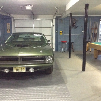 Classic Car, Garage Floor Tiles, and Pool Table - Mopar Patti from Union Beach, NJ