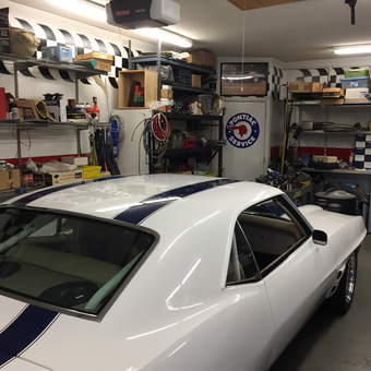 Classic Car Garage with Wall Shelving and Tools - Louie from Goose Creek, SC