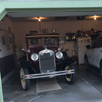 Classic Car and Modern SUV in Organized Garage - Dave from Osceola, IN